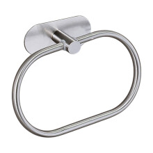 Stainless Steel Towel Ring Wall Mount 7.87x4.45 in Silver