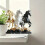 Acrylic Horse Figurine Decorative Ornament with Base 4