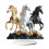 Acrylic Horse Figurine Decorative Ornament with Base 5