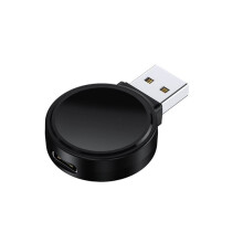 Magnetic Watch Wireless Charger for Watch 8 7 6 5 4 3 SE Ultra Dock Adapter Portable PD USB Fast Charging Station Black