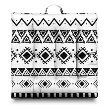 Square Meditation Pillow Boho Dutch Velvet 22 x 22 inches