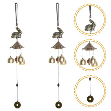 LEORX Outdoor Door Chime Alloy Bronze 2 pcs