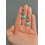 Boho Drop Earrings 925 Silver with Tourmaline 1 Pair 3