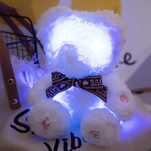 Luminous Recording Bear Plush Toy with LED Light 9.8 inch