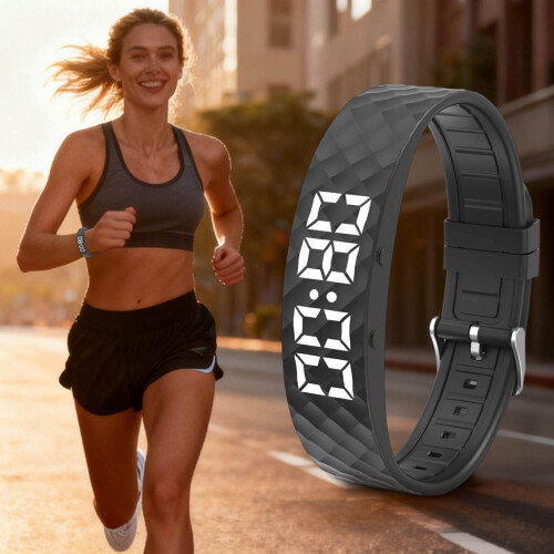 Smart Vibration Alarm Wristband Sleep Tracker 1pc 2