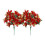 Artificial Red Poinsettia Flowers with Stems 6 Pcs 2