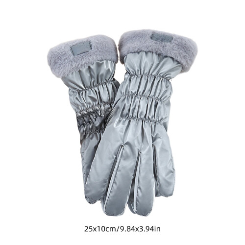 Women's Ski Gloves Winter Warm Velvet Windproof Touchscreen 1