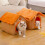 Foldable Soft Dog House with Cushion for Small to Large 5