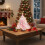 Pink Mini Desktop Christmas Tree 18 inch with Glitter Balls 4