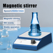 2500rpm Magnetic Stirrer with Stir Bar Brushless Motor Portable Magnetic Mixer Laboratory Supplies US PLUG