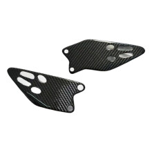 Real Carbon Fiber Motorcycle Accessories Fairing Heel Guards Plates Foot Rests for  ZX 6R ZX-6R ZX6R 2019-2024