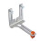 Stainless Laser Level Wall Mount Bracket Adjustable Multi-Functional Laser Bracket for 1/4" 5/8" Connectors Laser Level 4