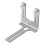 Stainless Laser Level Wall Mount Bracket Adjustable Multi-Functional Laser Bracket for 1/4" 5/8" Connectors Laser Level 6