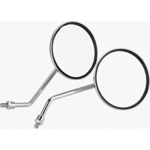 Rétroviseurs (1 paire) 8 mm, côté droit et gauche, pour moto, rétroviseurs latéraux ronds pour moto et cyclomoteur, design britannique