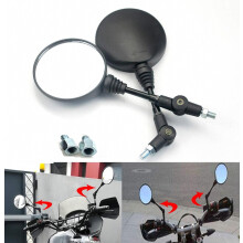 Rétroviseurs latéraux pour moto, rétroviseurs ronds pliables compatibles avec les vis de 8 et 10 mm, conception britannique