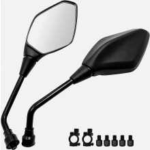 Compatible Motorcycle Rearview Mirrors, 7/8" Handlebar Clamps, | 360 Adjustable, M8 M10 Threaded Bolt, High-definition, Compatible Fit Compatible AT