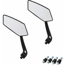 Motorfiets achteruitkijkspiegels, geschikt voor sportmotoren, choppers en cruisers | Custom-compatibele motorspiegels, met 8 mm/10 mm bouten, Brits d