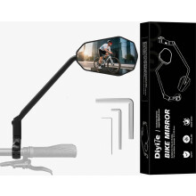 Long Bike Mirror, [HD Large Wide Angle] [Right 1Pcs] DiyifeBicycle Rearview Mirrors, 360Rotatable Cycle Mirrors Compatible Bike Handlebars 22-25.5mm