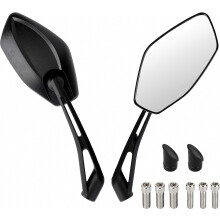 Specchietti retrovisori classici per moto E-Mark, set di specchietti retrovisori per moto M8 M10, specchietto ATV compatibile con ATV, scooter, moto
