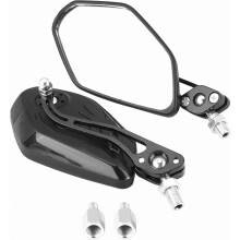 Specchietto retrovisore per moto, specchietti retrovisori per moto, specchietto da manubrio 1 paio da 8 mm 10 mm compatibile Moto Scooter Alluminio M
