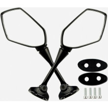 Rétroviseurs pour motos compatibles CBR900, CBR919, CBR929, CBR954 (1998-2003) / HYOSUNG GT125R, GT250R, GT650R, GT650S (conception britannique)