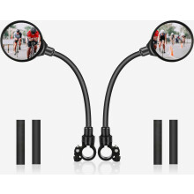 Specchietti retrovisori per bici Yizhet, 1 paio di specchietti retrovisori per bici, ruotabili a 360 | Acrilico convesso, grandangolare, compatibile