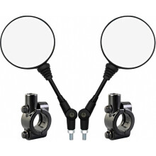 Rétroviseur pour moto, compatible avec les motos, scooters et vélos, avec support de fixation de 10 mm. Design britannique.