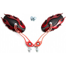 Rétroviseurs compatibles pour motos, en aluminium CNC, 8 mm et 10 mm, compatibles avec les modèles Sportster, Chopper, Bobber et Touring.