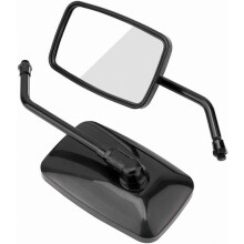 Compatible Motorcycle Rearview Mirror Motorcycle Side Mirrors(Black) British Design