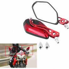 Espejos retrovisores de aluminio para motocicleta, espejos retrovisores de 8 mm y 10 mm, espejos laterales para motocicleta, espejos retrovisores tip