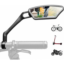 Bike Mirrors, 360Rotatable Compatible 21-26mm Handlebar, Right | 2.5cm Adjustable Width with Lock, Safe Rear View Mirror Compatible Bicycle, compati