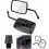 Compatible Motorcycle Rearview Mirror Motorcycle Side Mirrors(Black) British Design 4