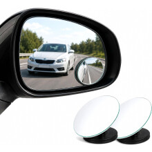 Blind Spot Mirrors Compatible Cars 2 Pack - HD Convex BlindSpot Mirror 360 Rotatable - Wide Angle Side Mirror Frameless Rear View Mirror with 3M Adh