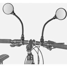 Bike Mirrors Handlebar Rearview Mirror 2 Pack, 360 Adjustable Bike Handle Mirror Bar End, Cycling Rear View Mirrors, HD Acrylic Convex Lens compatib