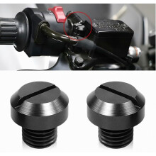 2 stuks lichtmetalen spiegelschroeven, compatibel met de meeste motorfietsen, gegalvaniseerd staal, verstelbaar, schroeven/pluggen voor achteruitkijk