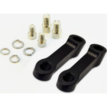 Flylin Motorcycle Bike Mirror Mount Risers Extenders Adapter10mm 8mm Rearview Side Mirror Adapter Kit Riser Mount Extender Compatible Motorcycle Scoo