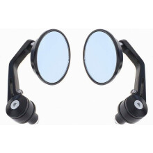 Rétroviseur latéral de moto en aluminium 22 mm/25 mm pour guidon, scooter, quad, design britannique