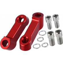 1 Pair Motorcycle 10mm 8mm Mirror Handlebar Mount Riser Extender Adapter Rearview Adjustable Stem Mirror Adapter Compatible Honda Compatible Suzuki c