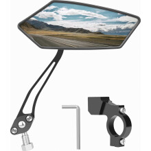 Bike Mirror, [Right 1PC] Diyife HD Wide Angle Large BicycleRear View Mirror, 360Adjustable Explosion-Proof Bicycle Mirrors Compatible Handlebar 22-2