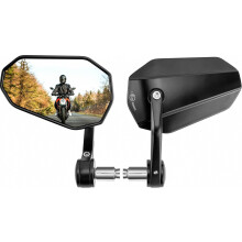 Rétroviseurs de guidon rotatifs pour moto EMARK (lot de 2) | Rétroviseurs latéraux NIGOOLATA pour moto, réglables à 360, marque britannique