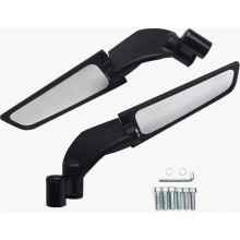 Compatible MT03 MT07 MT09/09SP MT10/10SP MT15 Motorcycle Rear View Mirrors 180Rotating Aluminum CNC Stealth Wind Wing Side Mirror M8 M10 Installatio