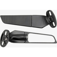 Espejos retrovisores para motocicleta, 2 espejos retrovisores giratorios ajustables compatibles con ATV, espejos retrovisores giratorios para motocic
