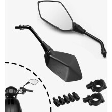 Motorcycle Mirrors Rear View 8mm 10mm Bolt Handle Bar MountClamp Compatible with Scooter Dirt Quad Bike ATV's Polaris Yamaha Honda Suzuki Kawasaki B