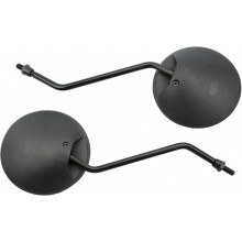 Black Round Rearview Side Mirrors Compatible 50cc 70cc 90cc110cc 125cc 150cc 200cc 250cc ATV Scooter Motorcycle 10mm British Design