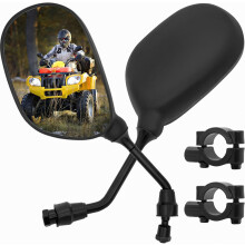 ATV Rear View Mirror, 360 Degrees Ball-Type ATV Side Rearview Mirror with 7/8" Handlebar Mount Compatible Motocycle Scooter Moped Sportsman Dirt Bike