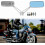 Devilmotor Black Rectangle Motorcycle Bobber Mirror compatible Cruiser Chopper Smoke Blue 8mm-10mm (Silver) British Design 2