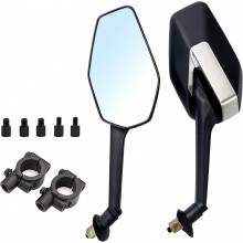 Rétroviseurs compatibles 8 mm pour motos, guidons compatibles 7/8". Compatibles avec quads, motoneiges, scooters, cyclomoteurs, motos tout-terrain et