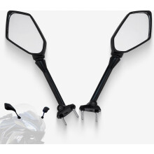 Rétroviseurs arrière longs réglables pour moto Kawasaki | Compatibles avec Ninja 650R 2009-2016, Ninja 1000 Z1000SX 2011-2015, Ninja 400R 20