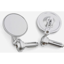 Motorfiets stuureindspiegel CNC aluminium 3-inch zijspiegel compatibel met cafe racers, scooters, bromfietsen, standaard e-bike achteruitkijkspiegels