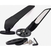 Accessoires moto compatibles : rétroviseur latéral pivotant et réglable, compatible avec YAMAHA YZF R6 R1 R25 R3 R125 R15 (Royaume-Uni).
